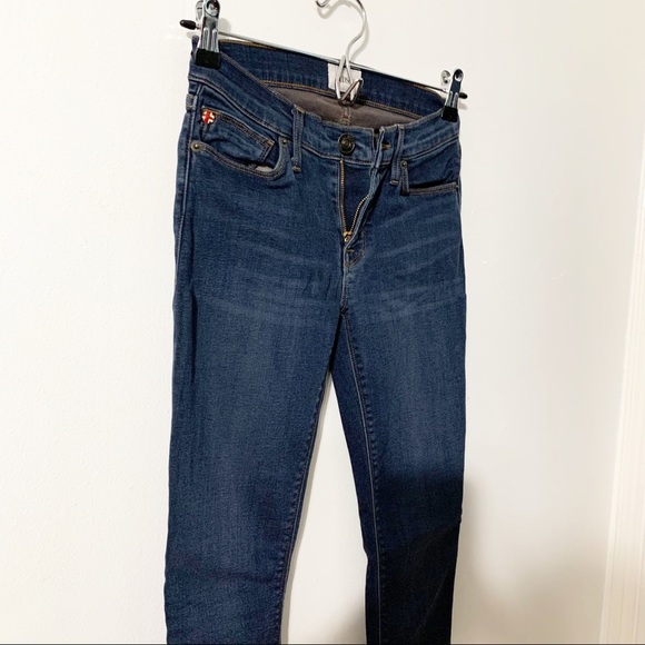Hudson Super Skinny Krista Style Dark Indigo Wash Denim Jeans Five Pocket Style - Picture 3 of 13